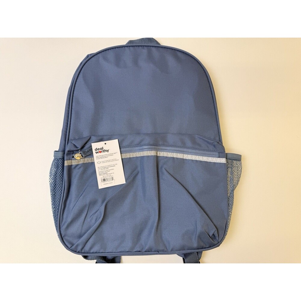 New Deal Worthy Blue Backpack Boys School Book Bag Fits 15” Laptop NWT